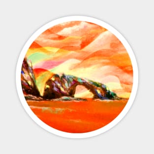 island arch sunset Magnet